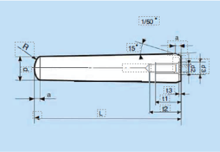DIN 7978 Vidalı Konik Pim DIN 7978 Vidalı Konik Pim